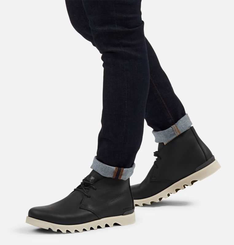 Sorel Erkek Kezar™ Chukka - Kısa Bot Siyah - 038-EZHLON